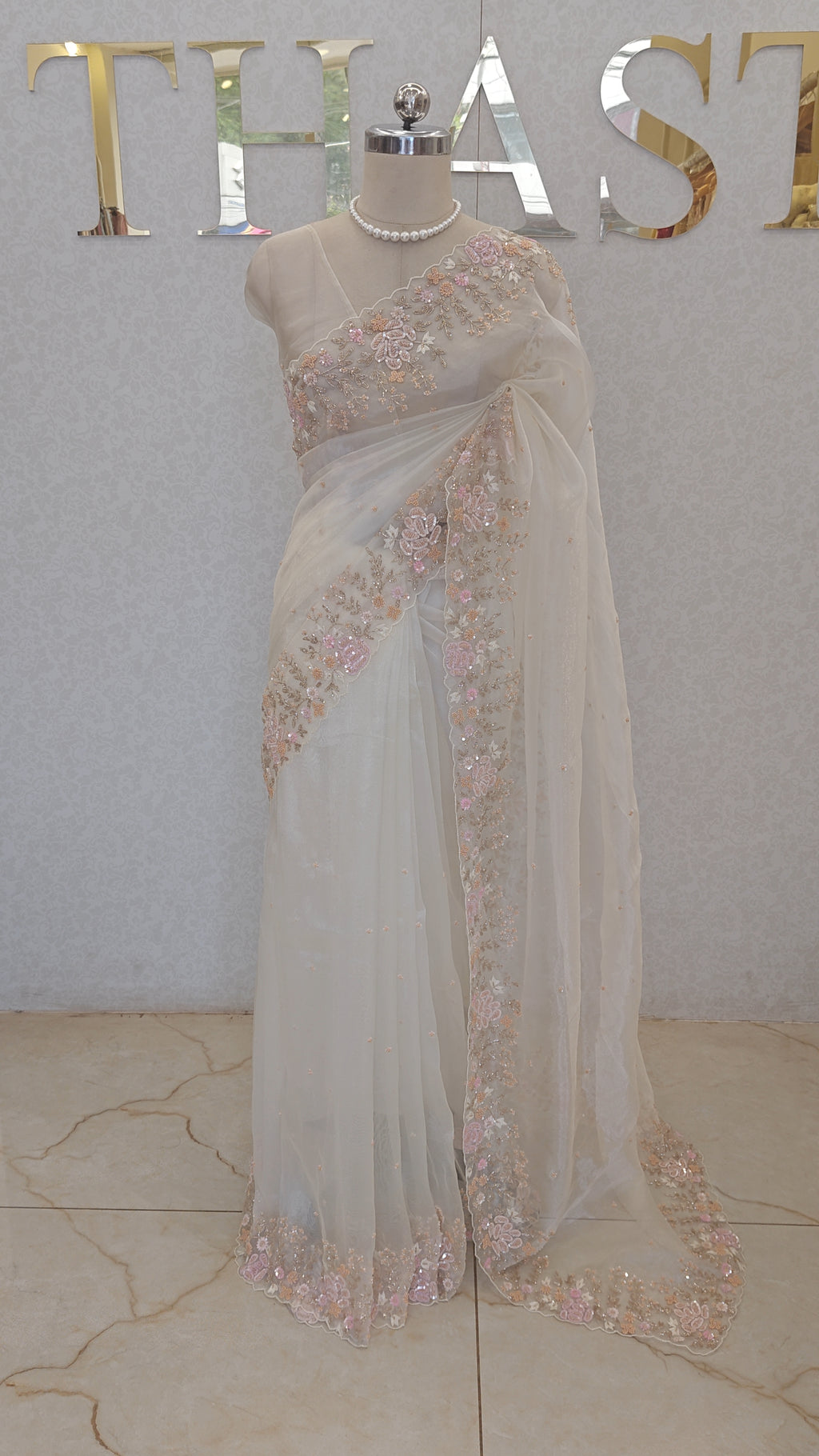 GLASS ORGANZA SAREE