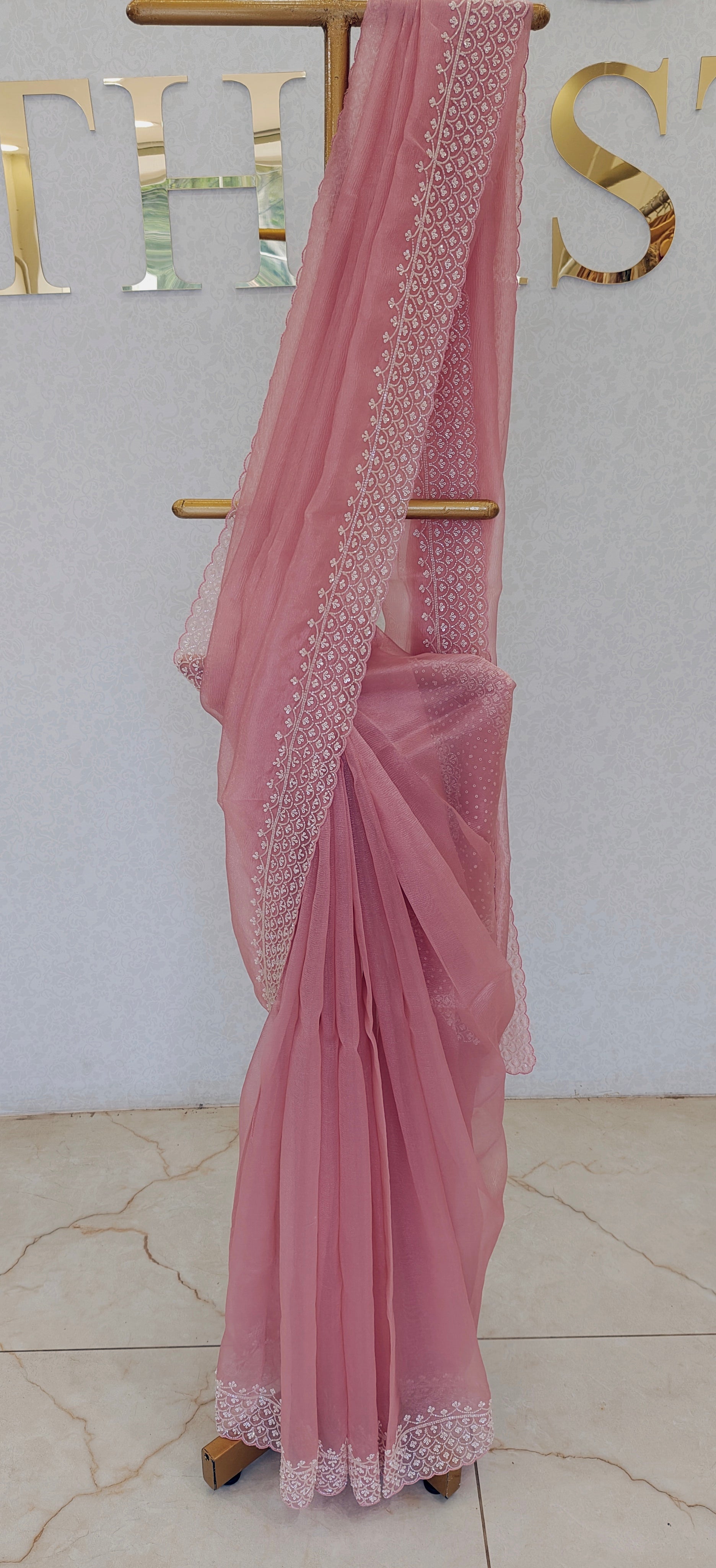 CRUSH ORGANZA SAREE