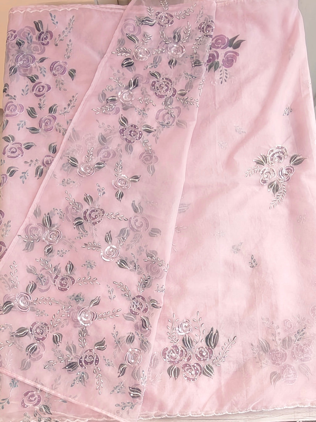 Pure organza saree