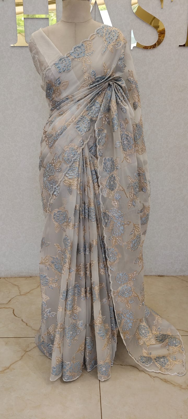 TURKISH ORGANZA SAREE
