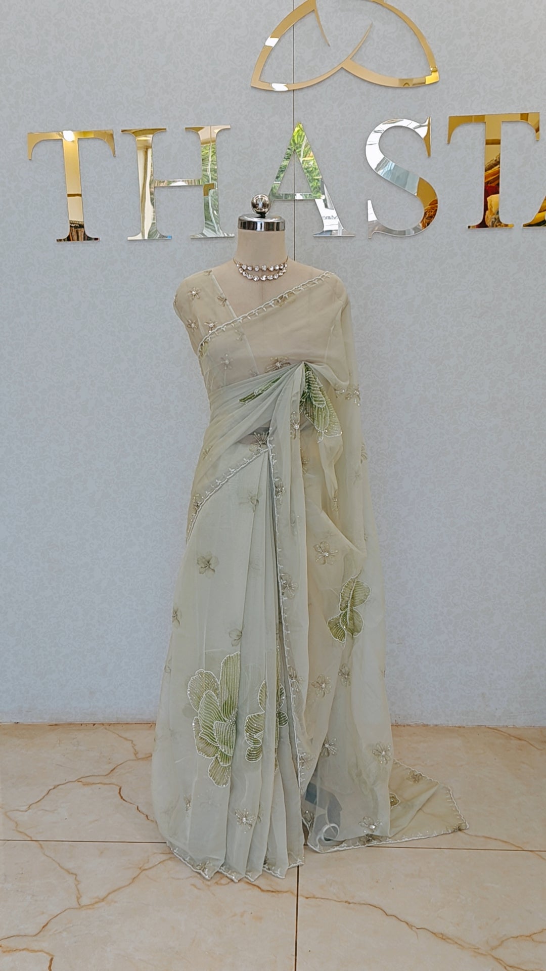PURE ORGANZA SAREE