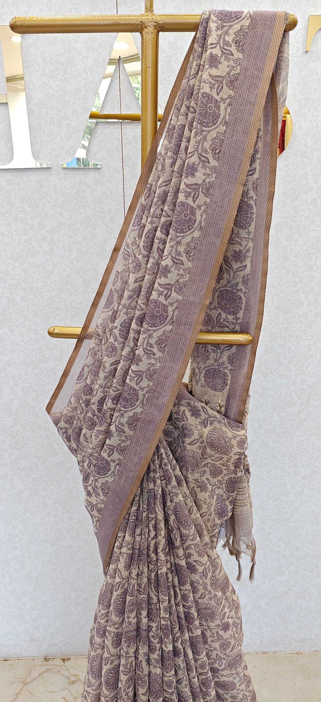LINEN TISSUE SAREE