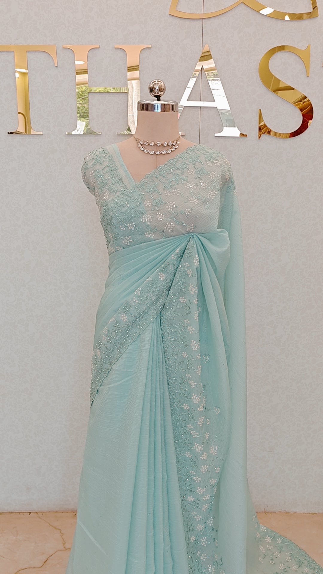 CRUSH ORGANZA SAREE