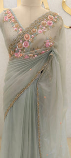 Tissue Net Saree