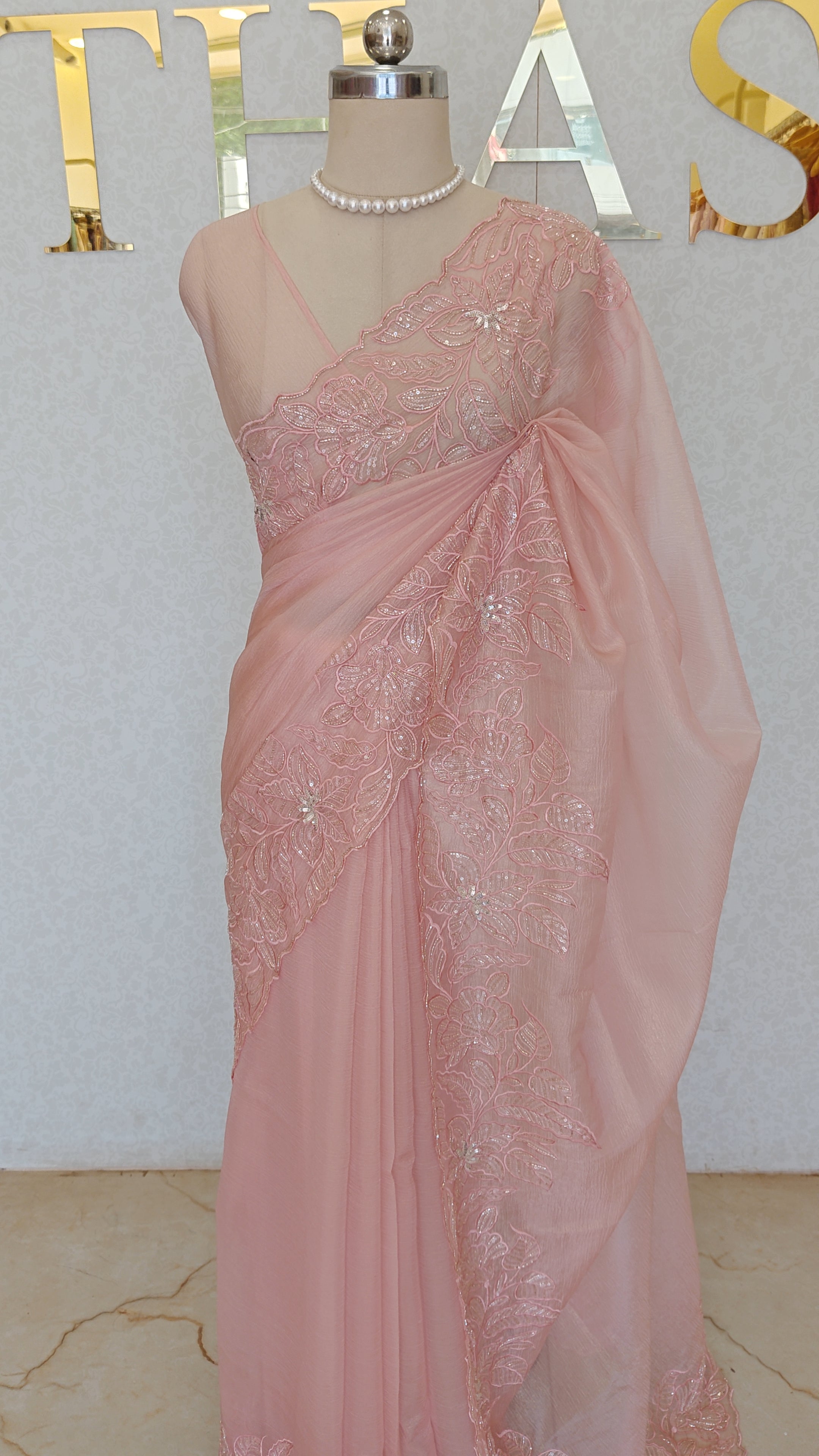 CRUSH ORGANZA SAREE