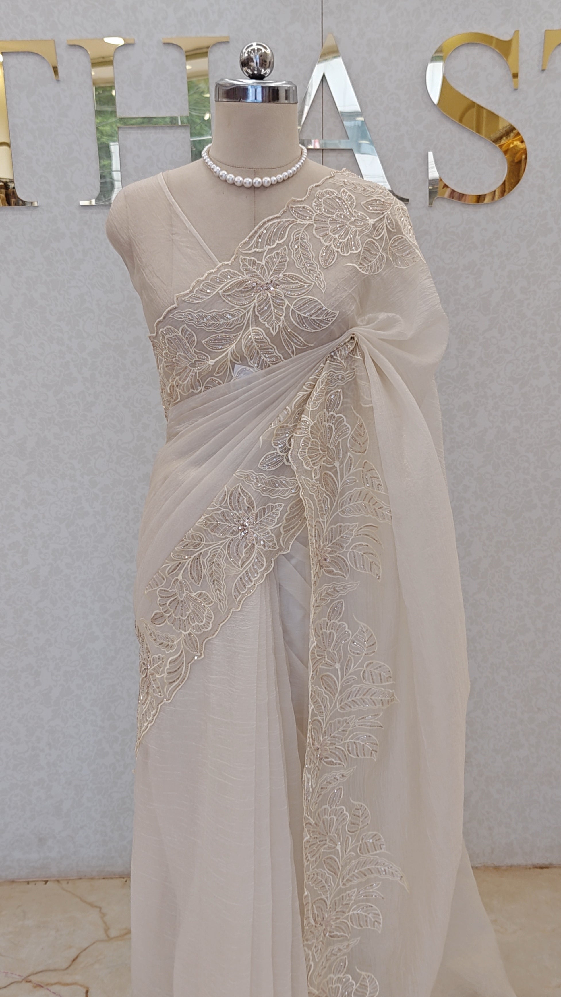 CRUSH ORGANZA SAREE