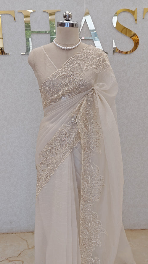 CRUSH ORGANZA SAREE