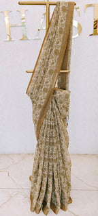 LINEN TISSUE SAREE