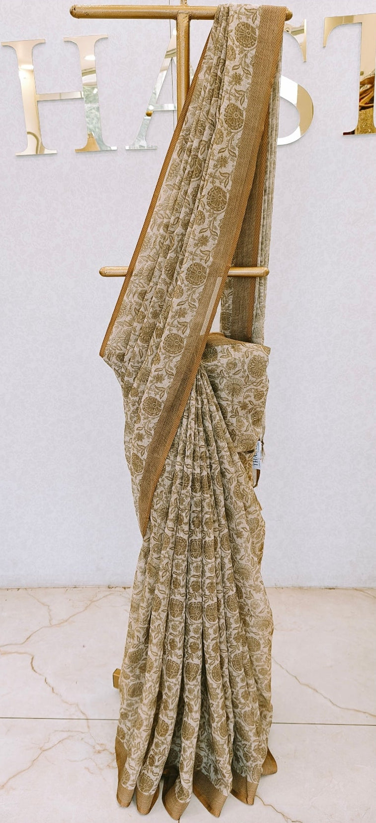 LINEN TISSUE SAREE