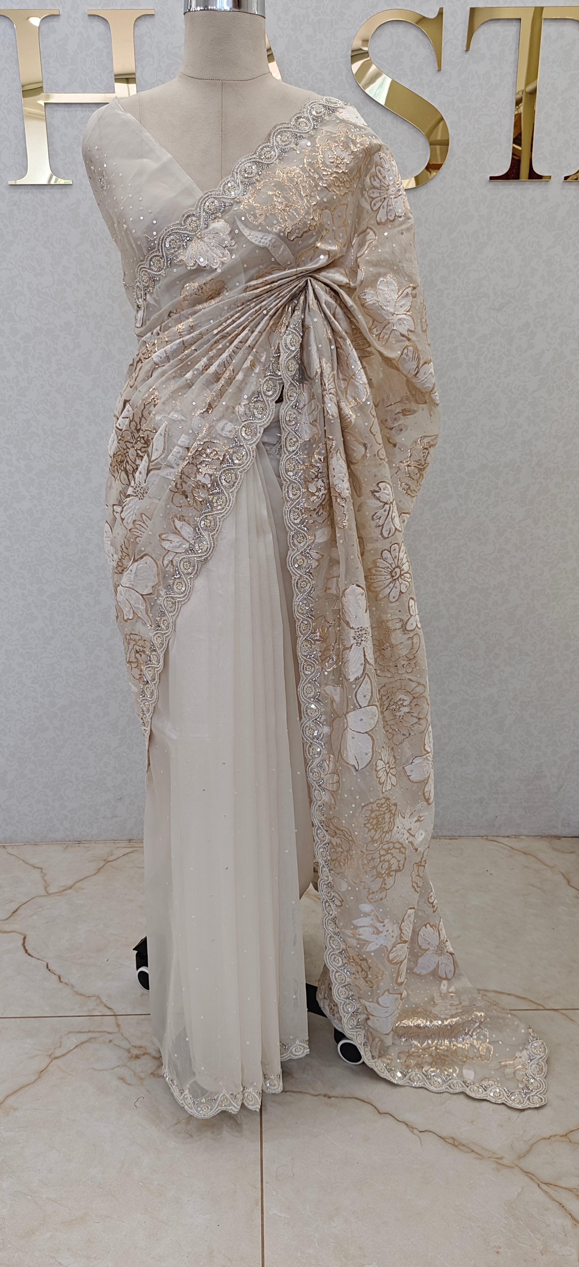 Pure Turkish Organza Saree