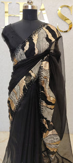 GLASS ORGANZA SAREE