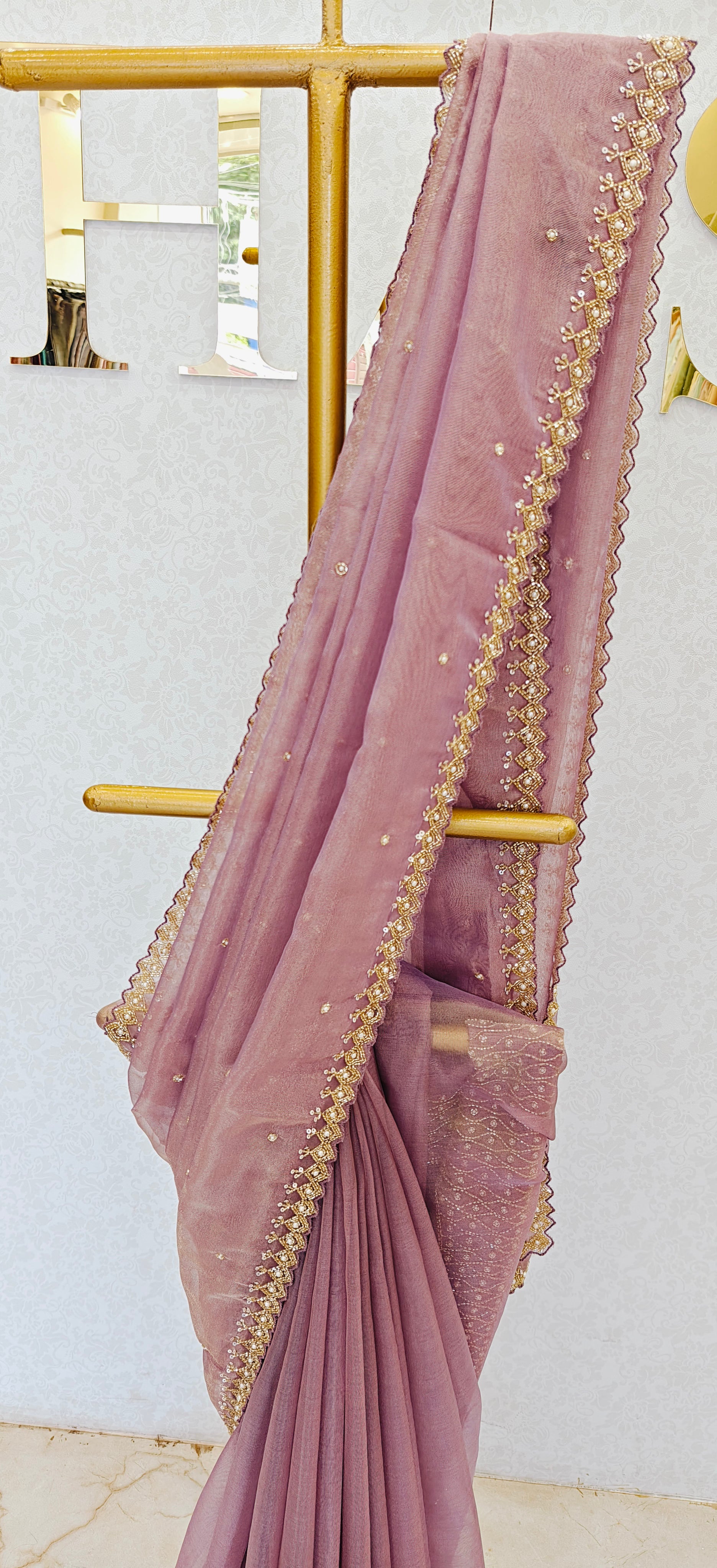 NET TISSUE SAREE
