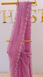 PURE ORGANZA SAREE