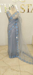GLASS ORGANZA SAREE