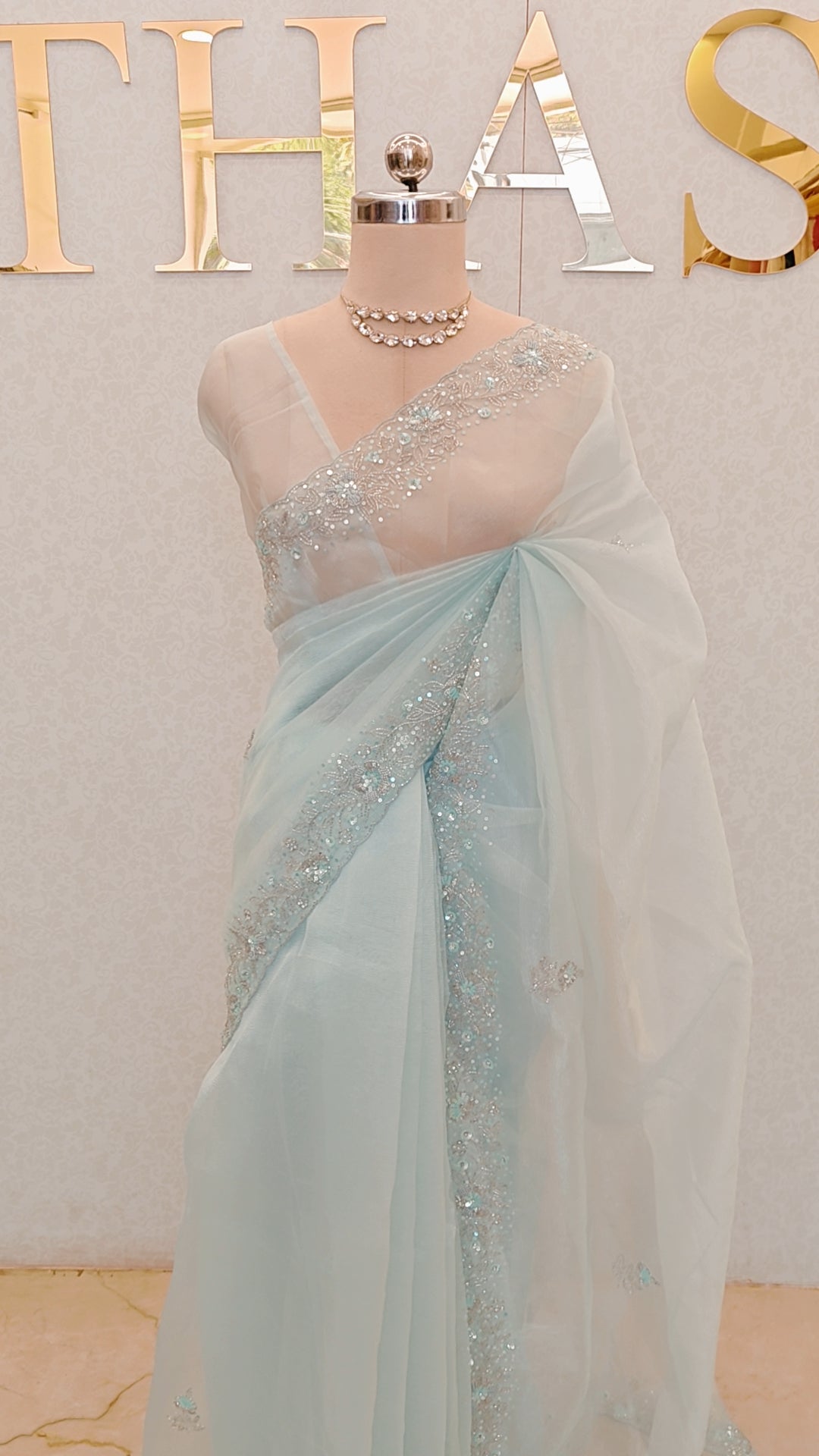 CRUSH ORGANZA SAREE