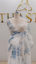 PURE ORGANZA SAREE