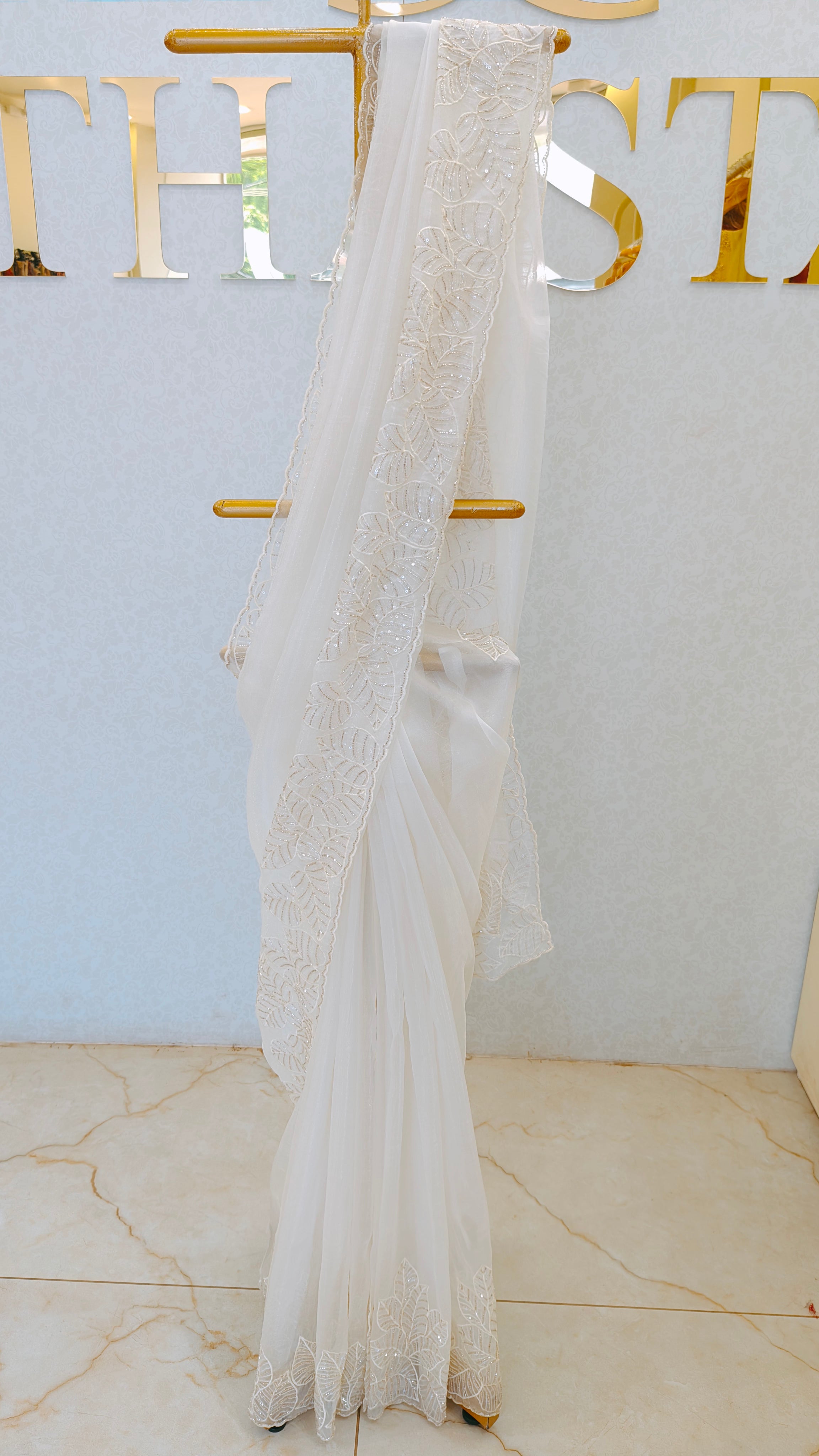 GLASS ORGANZA SAREE
