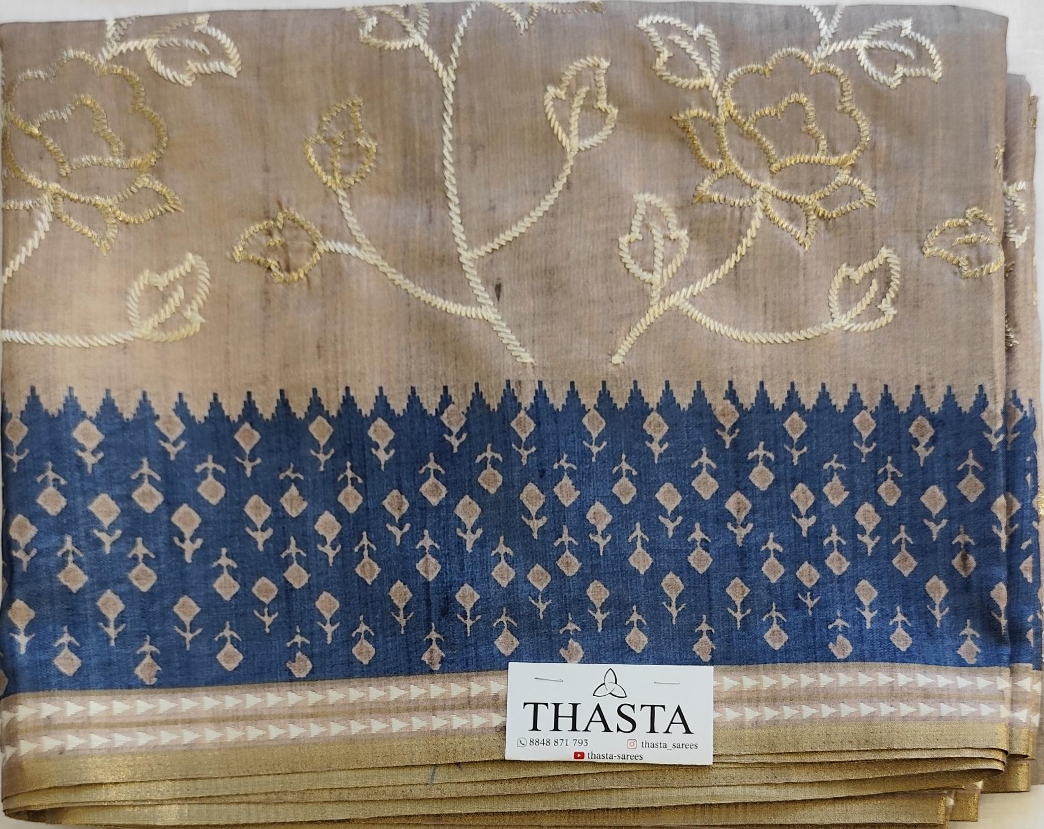 Semi tussar saree