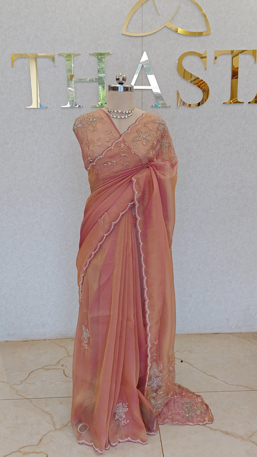 FLOWY ORGANZA SAREE