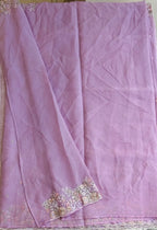 Crush organza saree