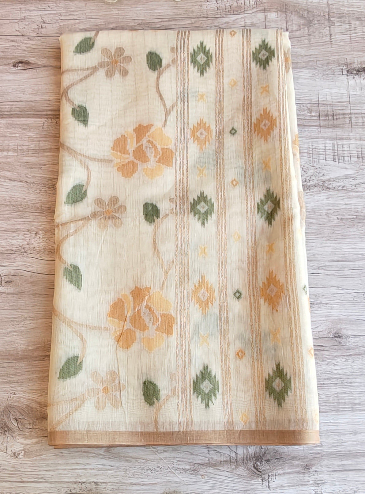 Jamdani cotton saree