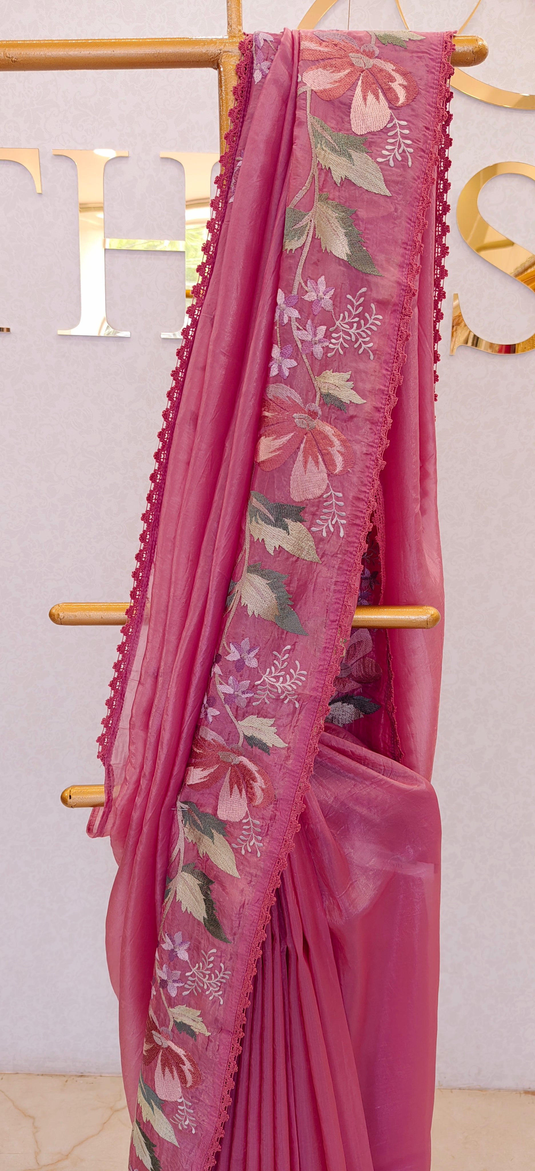 CRUSH ORGANZA SAREE