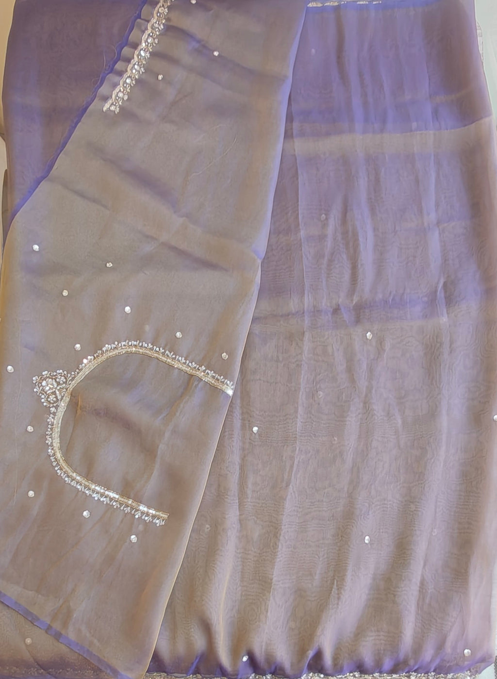 Tissue organza saree