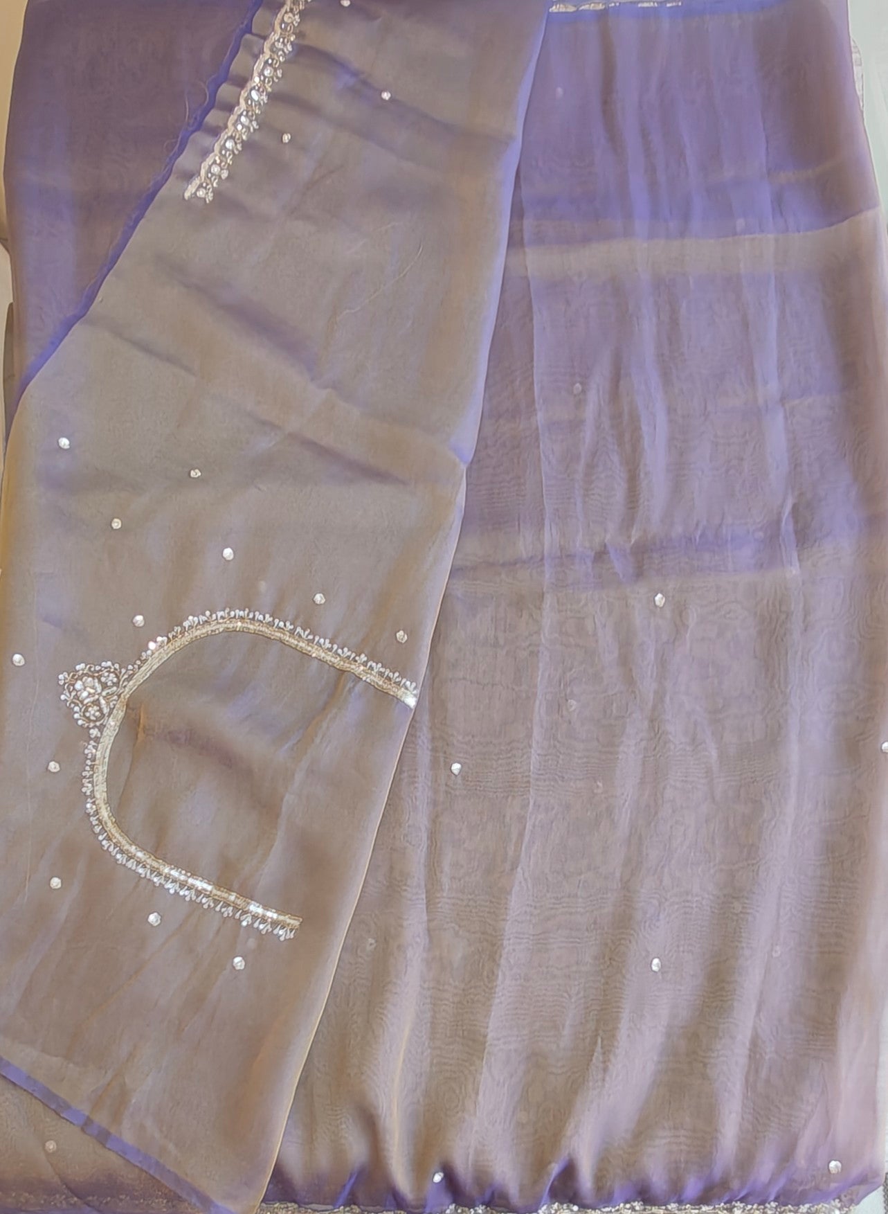 Tissue organza saree