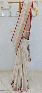 LINEN TISSUE SAREE