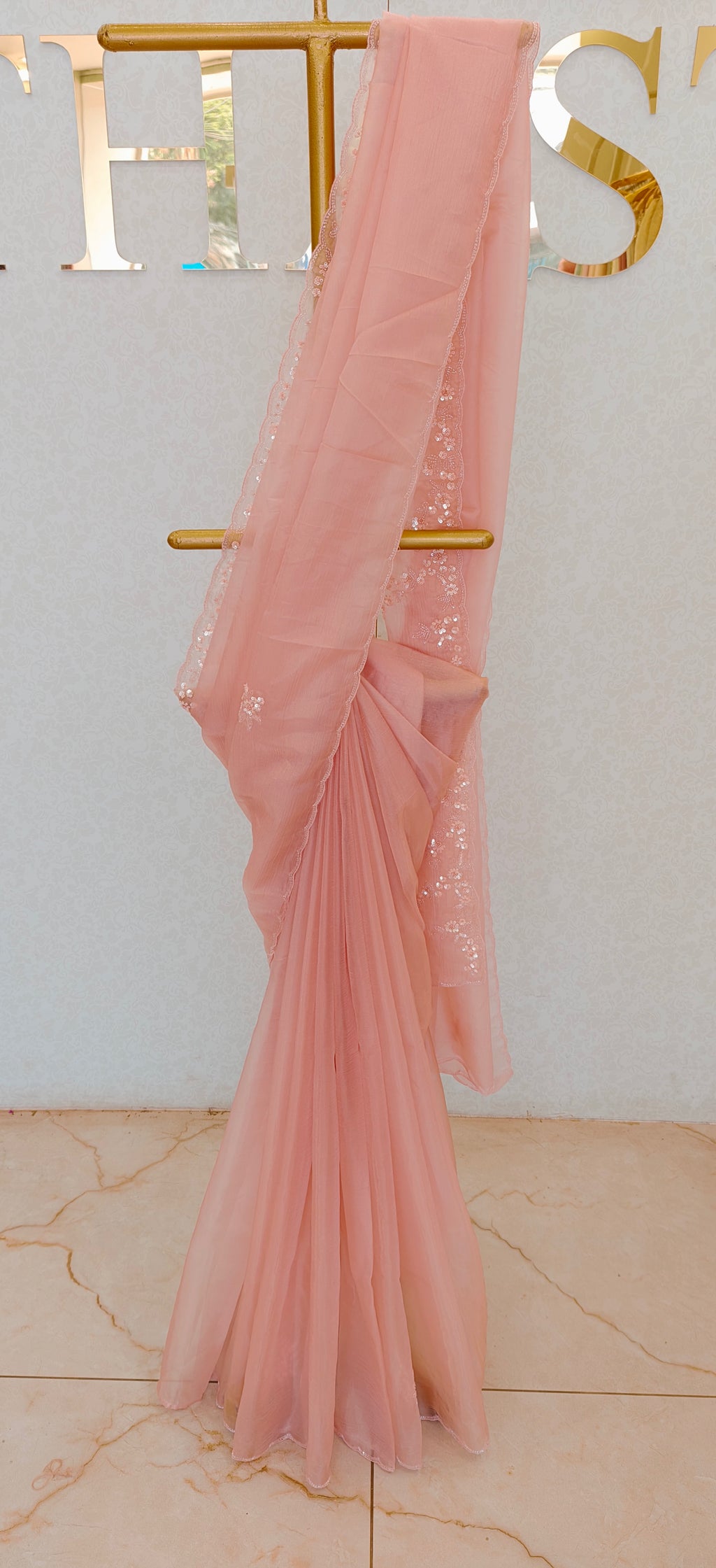 CRUSH ORGANZA SAREE