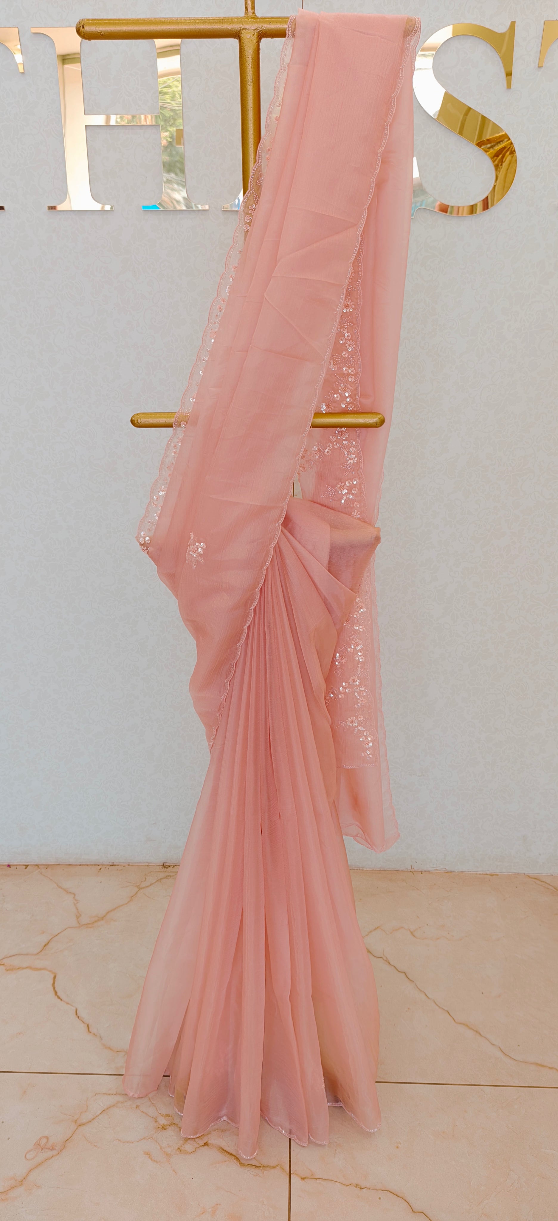 CRUSH ORGANZA SAREE