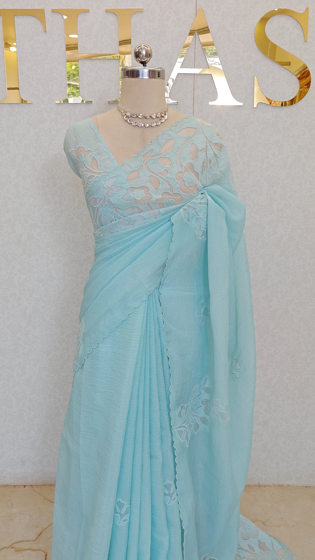 CRUSH ORGANZA SAREE