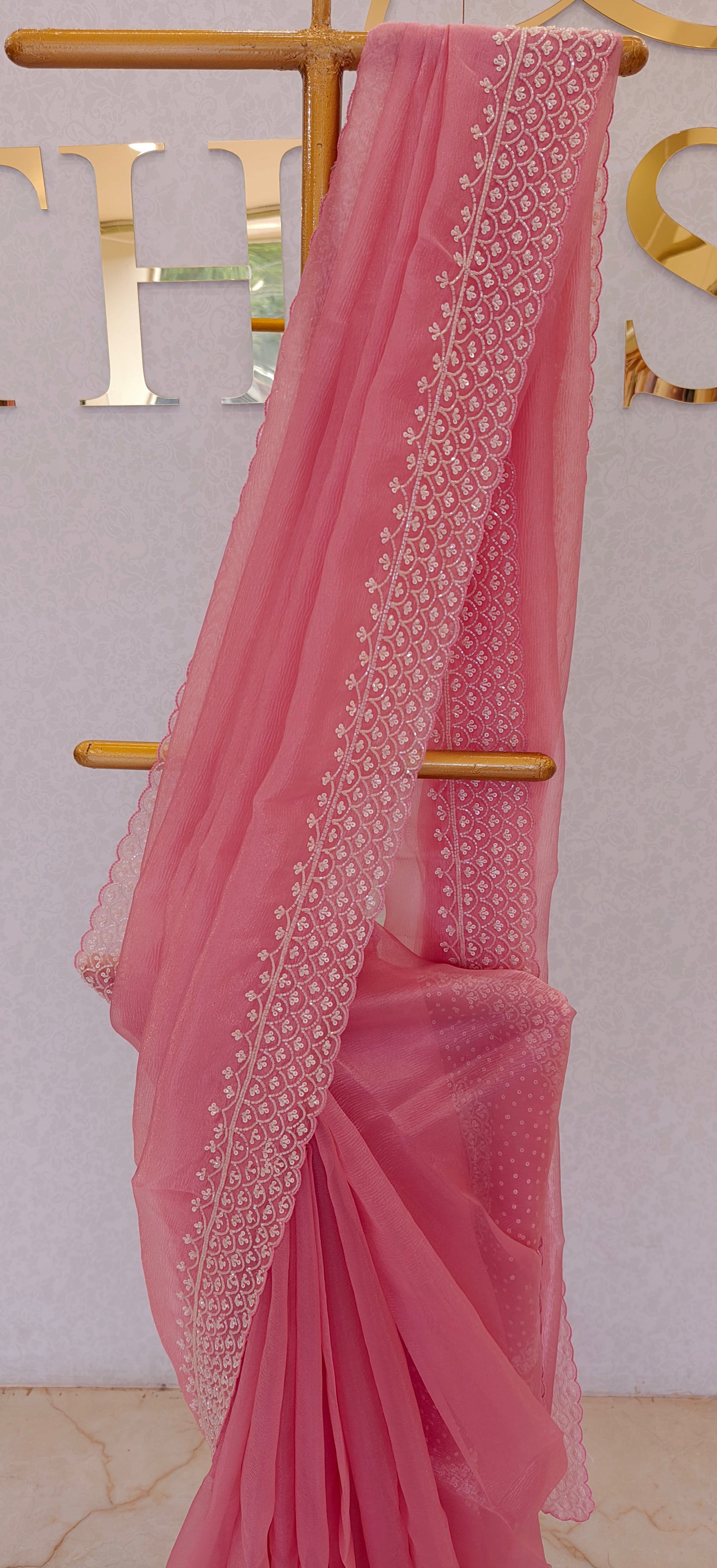 CRUSH ORGANZA SAREE