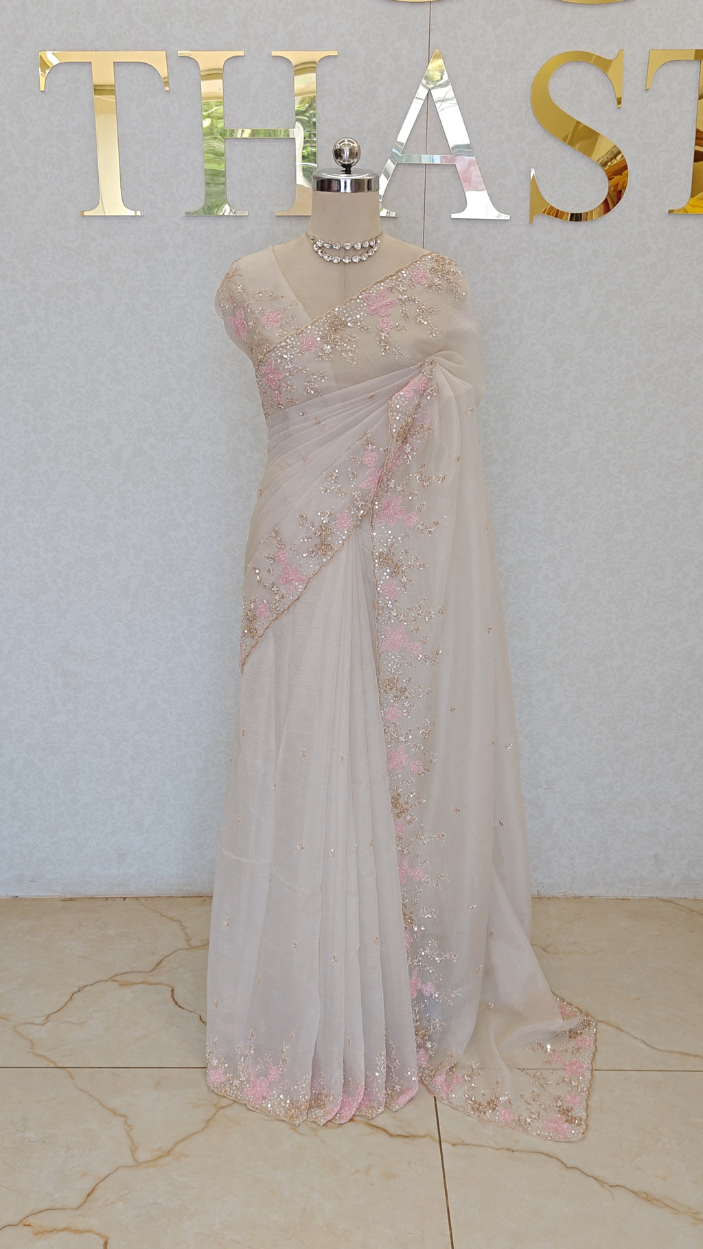 CRUSH ORGANZA SAREE