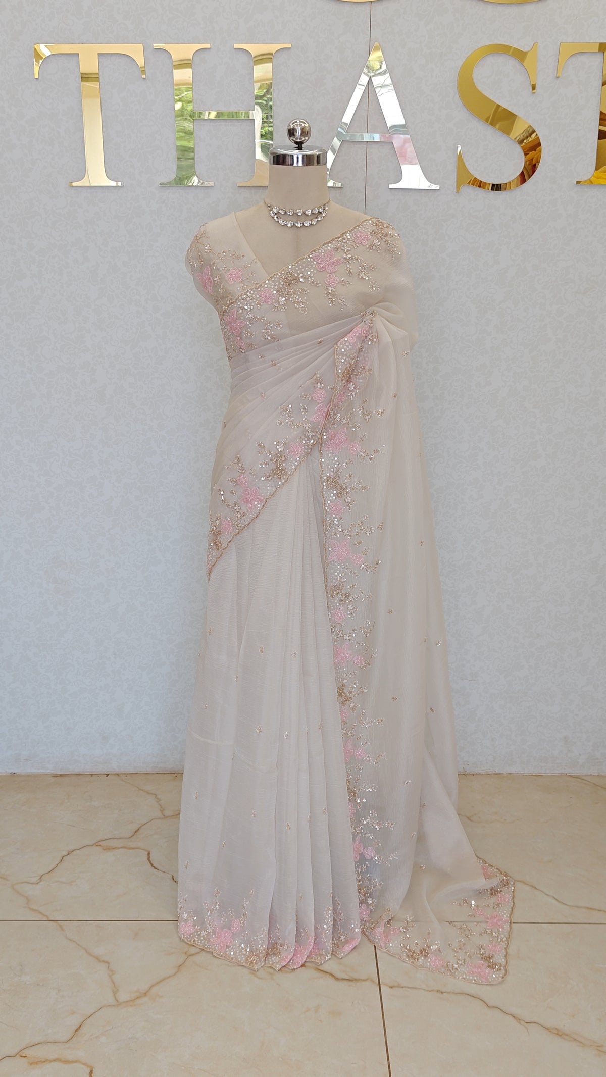 CRUSH ORGANZA SAREE