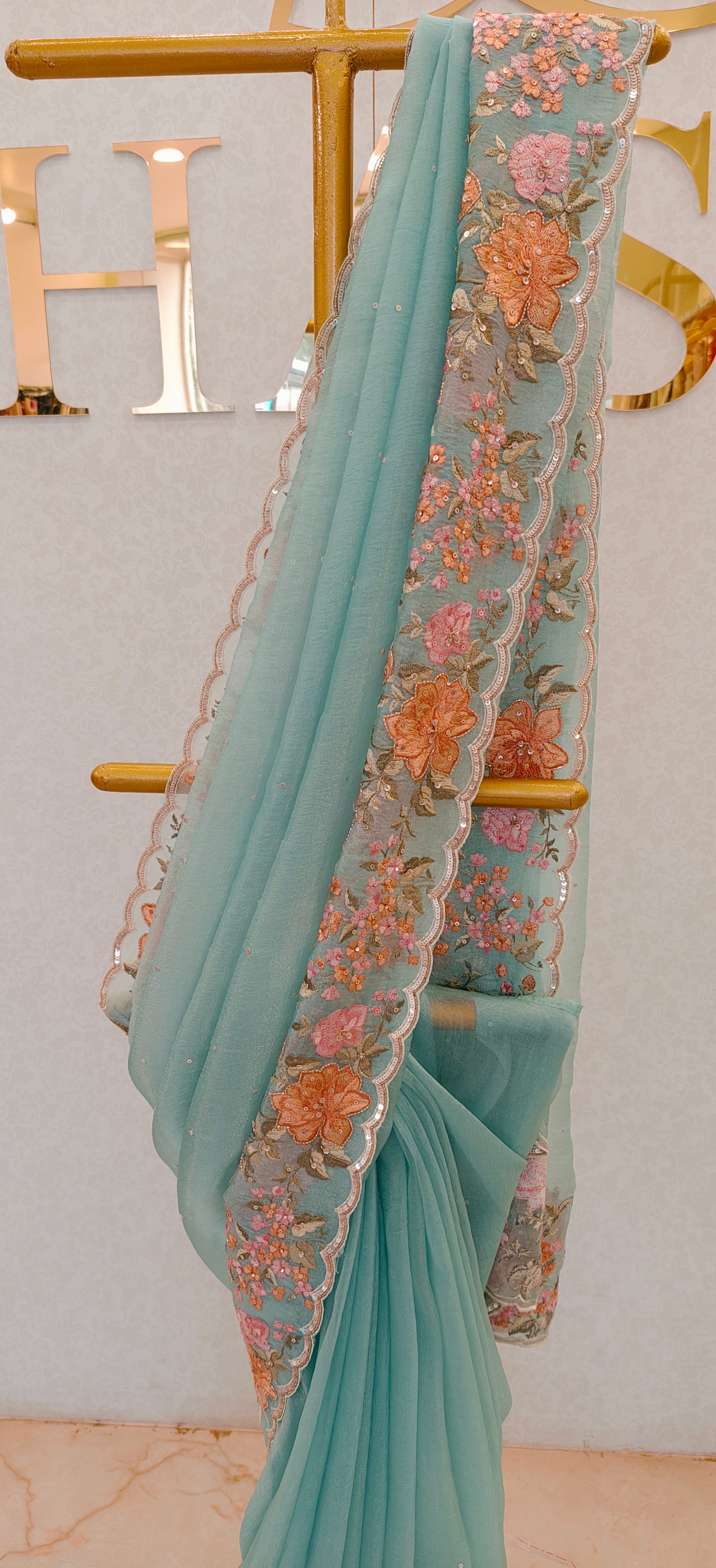 Organza saree