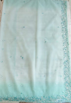 Net organza saree