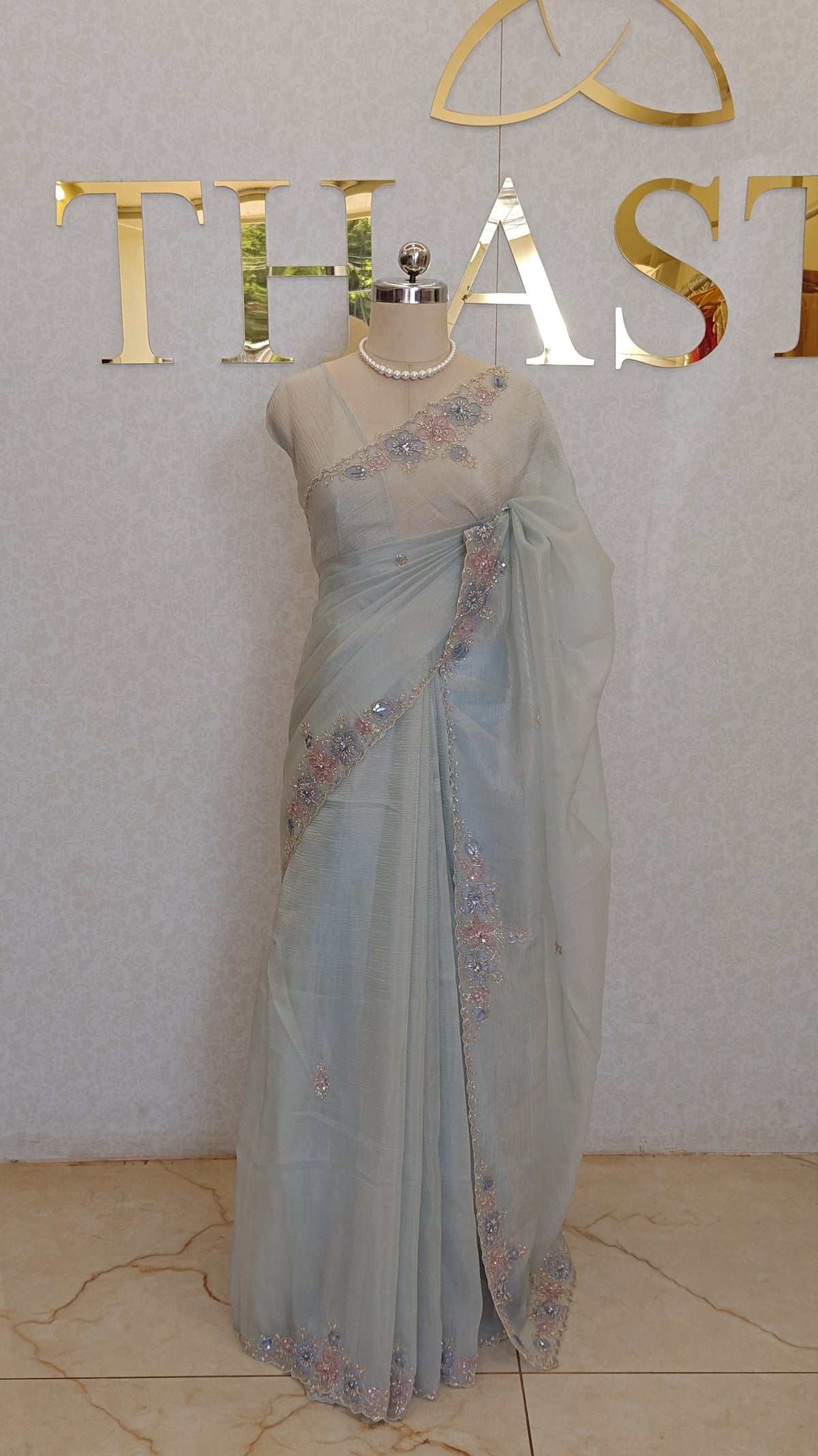 CRUSH ORGANZA SAREE