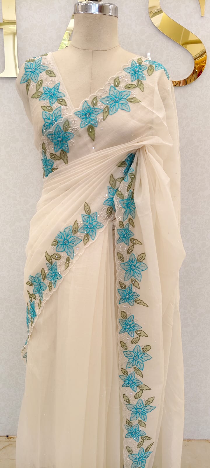Mul cotton saree