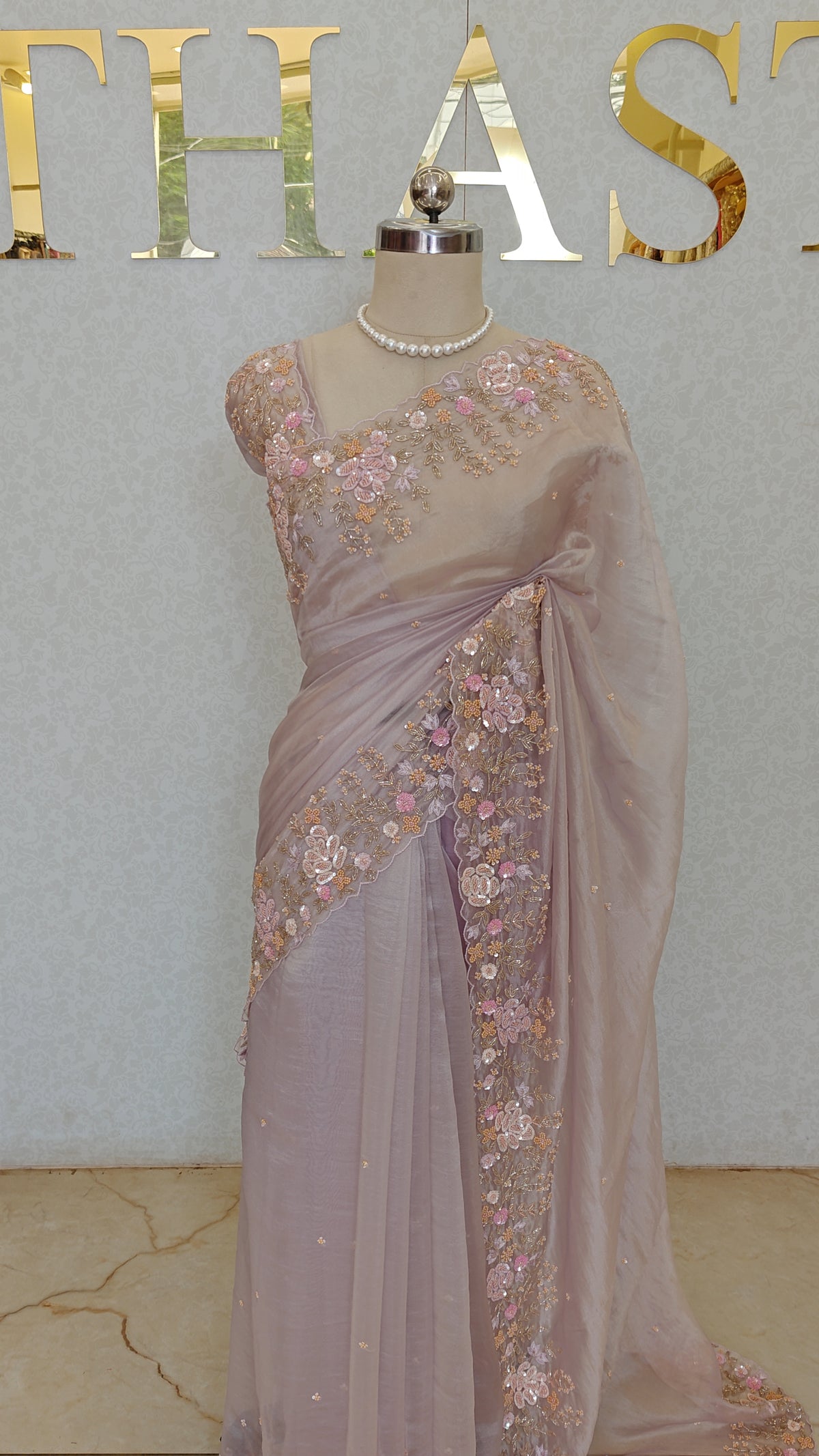 SOFT CRUSH ORGANZA SAREE
