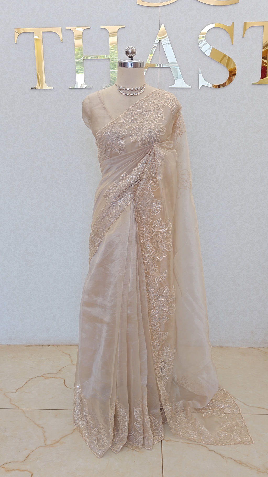 GLASS ORGANZA SAREE