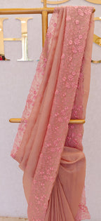 CRUSH ORGANZA SAREE