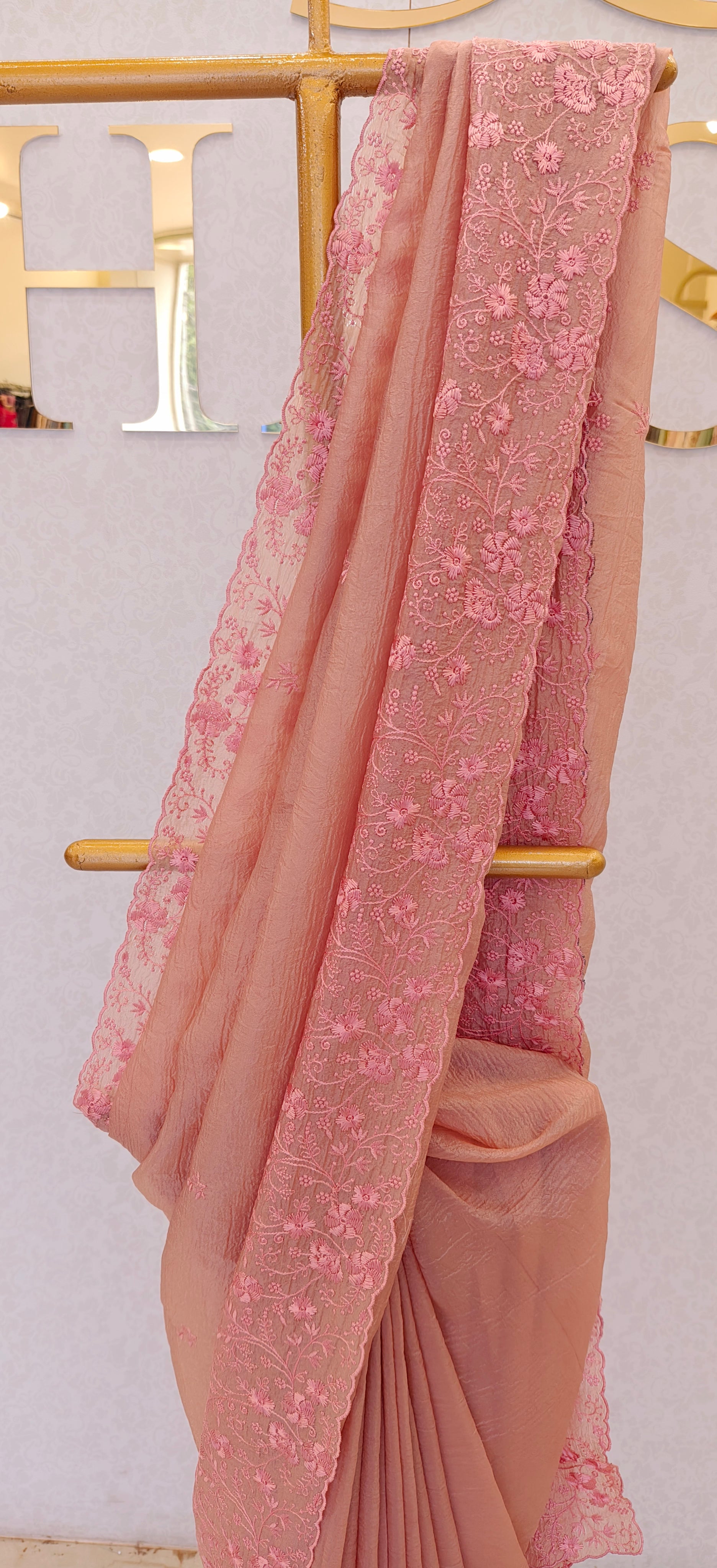 CRUSH ORGANZA SAREE