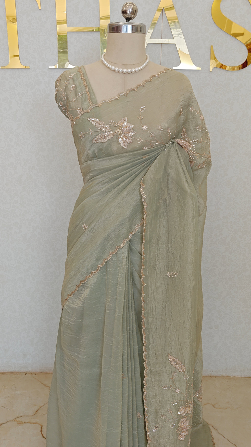 FLOWY ORGANZA SAREE