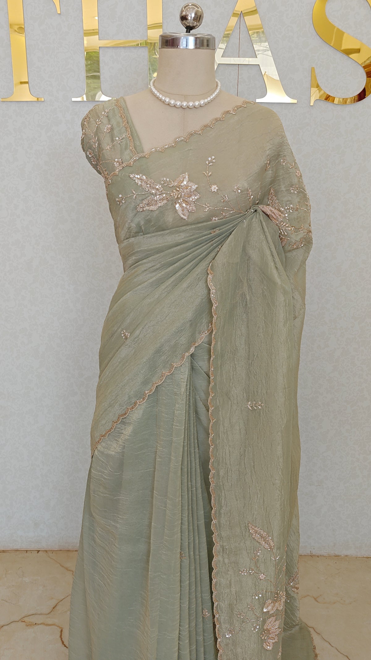 FLOWY ORGANZA SAREE