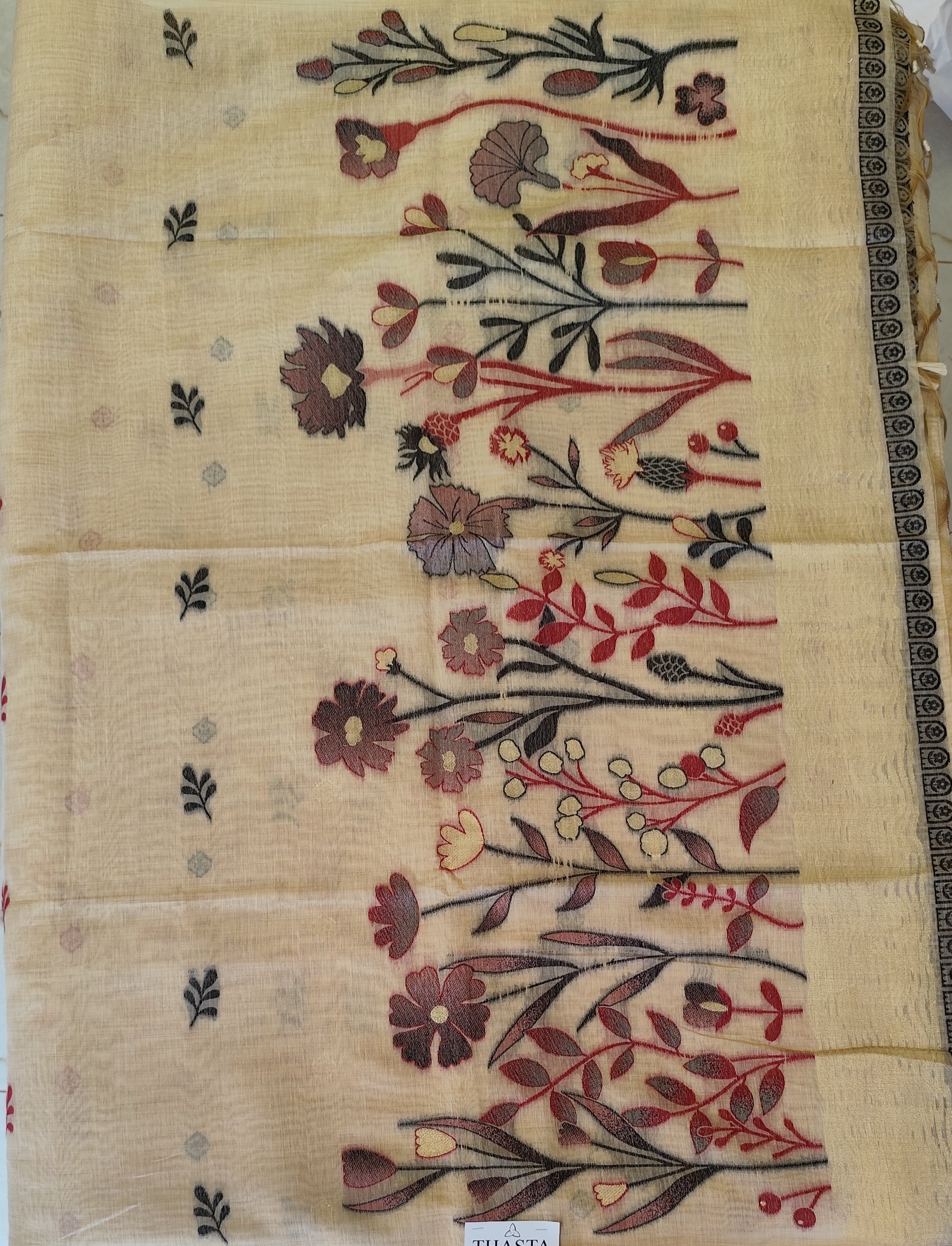 Jamdani cotton saree
