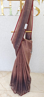 LINEN TISSUE SAREE