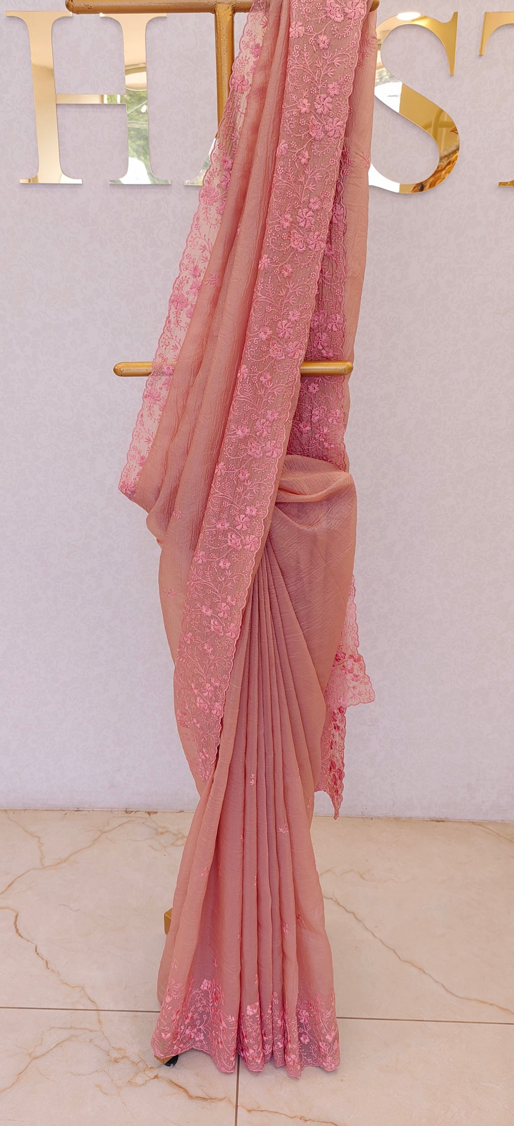 CRUSH ORGANZA SAREE