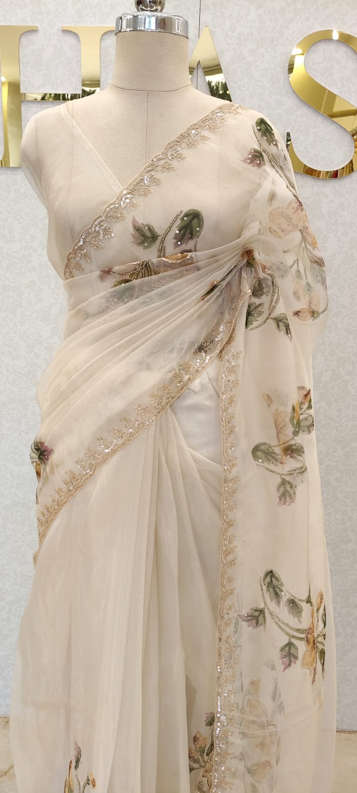 Organza saree