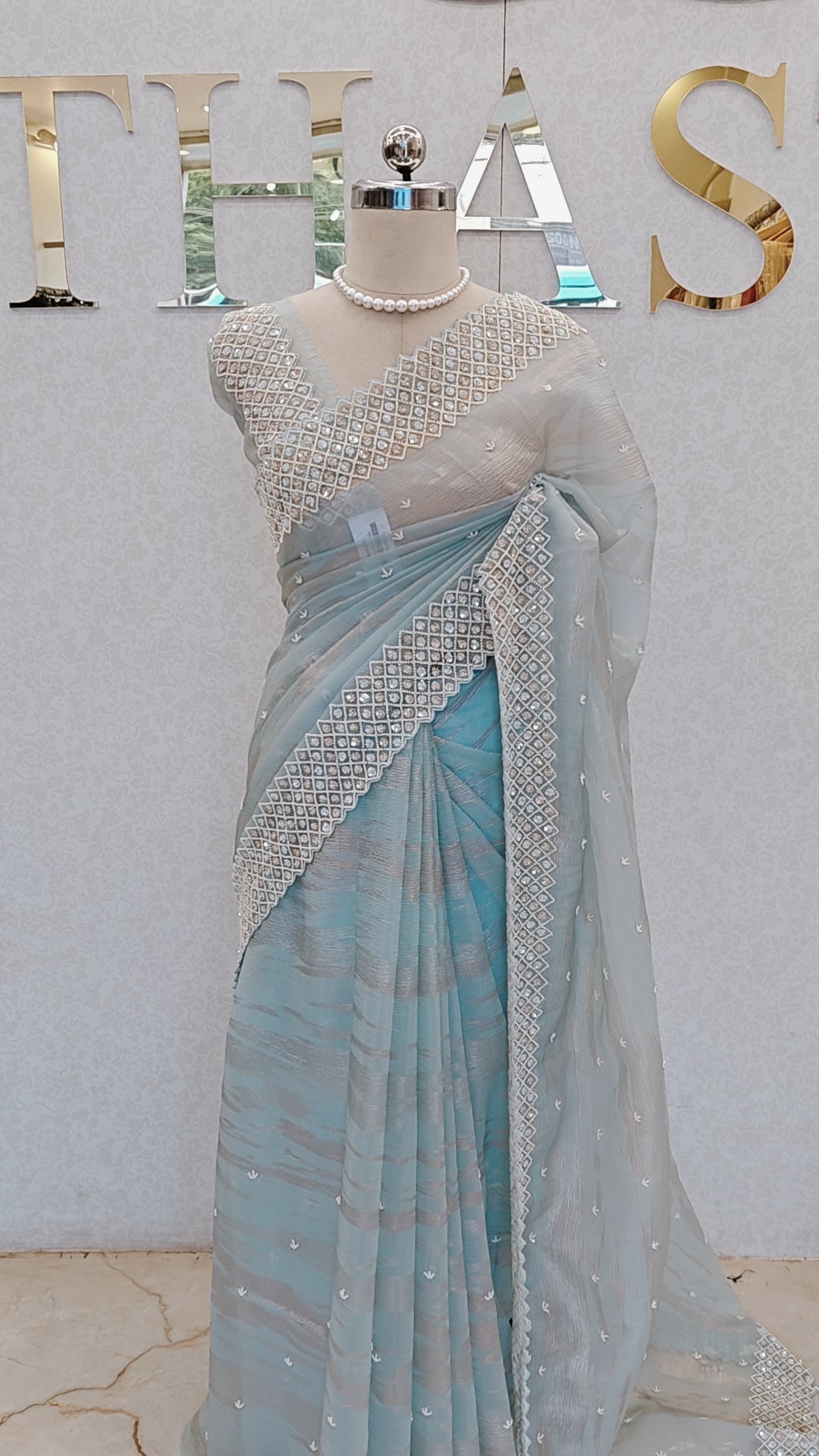 CRUSH ORGANZA SAREE